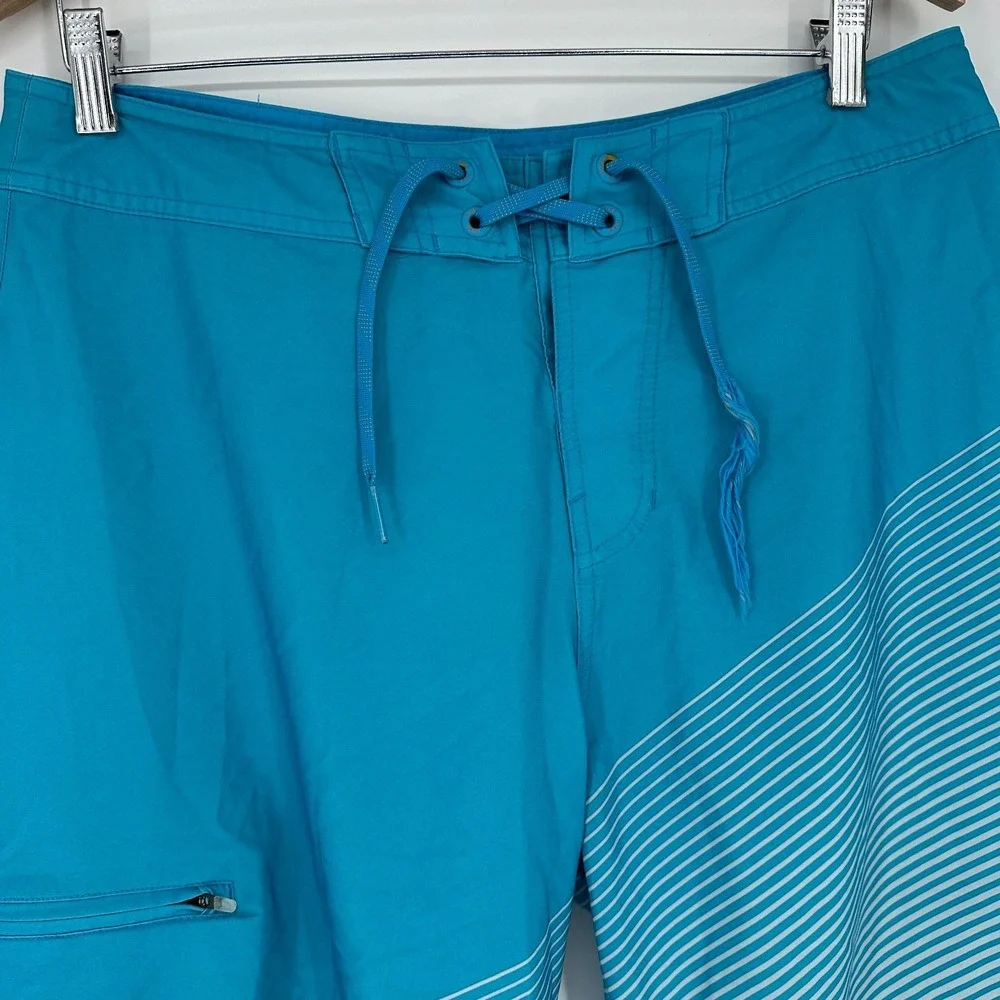 Nike Medium Board Shorts swimwear Mens blue size 34 drawstring